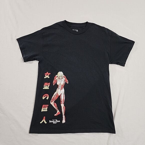 Attack On Titan UNISEX T-Shirt. Size‎ Medium. Female Titan Amine Tee Cartoon EUC - Picture 1 of 14